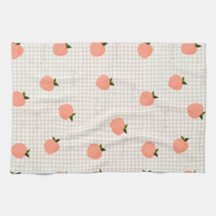 Perzik Gingham Theedoek
