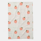 Perzik Gingham Theedoek (Verticaal)