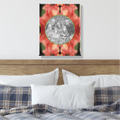 Perzik Gladiolus Bloem Frame Maak Je Eigen Foto Canvas Afdruk (Insitu (Slaapkamer))