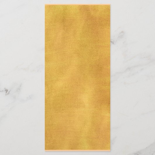 Perzik Goud Roze Groen Bloemen Menu Kaarten (Achterkant)