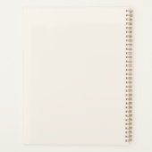 Perzik gouden bladwerk citaat 2026 planner (Achterkant)