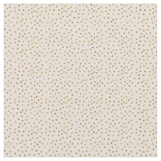 Perzik gouden Confetti Stippen Stof (Close Up)