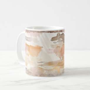 Perzik Grapefruit Crème Cacao Taneel Strepen Koffiemok