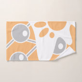 Perzik Grijs Wit Moderne Doodle 1 Bad Handdoek (Handdoek)