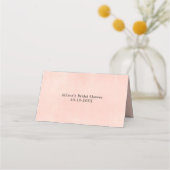 Perzik groen bloemig elegant plaatskaart plaatskaartje (Achterkant)