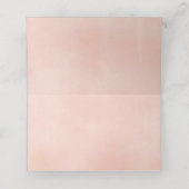 Perzik groen bloemig elegant plaatskaart plaatskaartje (Binnenkant ongevouwen)