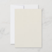 Perzik Groene Blad Huwelijk Bedankkaart (Achterkant)