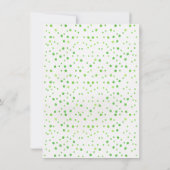 Perzik Groene Taco Over Twee 2e Verjaardag Uitnodi Kaart (Achterkant)