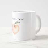 Perzik Hart Grote Koffiekop (Voorkant rechts)