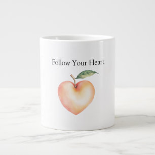 Perzik Hart Grote Koffiekop