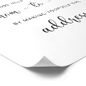 Perzik Help de bezige aanstaande moeder een envelo Poster (Hoek)