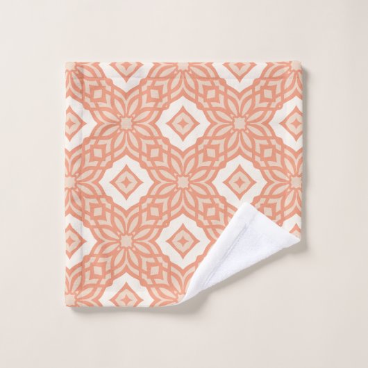 Perzik houten Tralie Bad Handdoek (Wasdoekje)