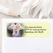 Perzik Iris retouradreslabel Etiket (Insitu)