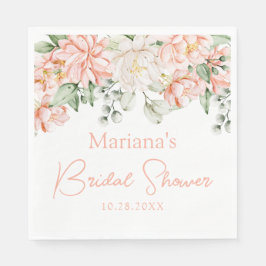 Perzik Ivoren Bruiloft Bridal Shower Servet