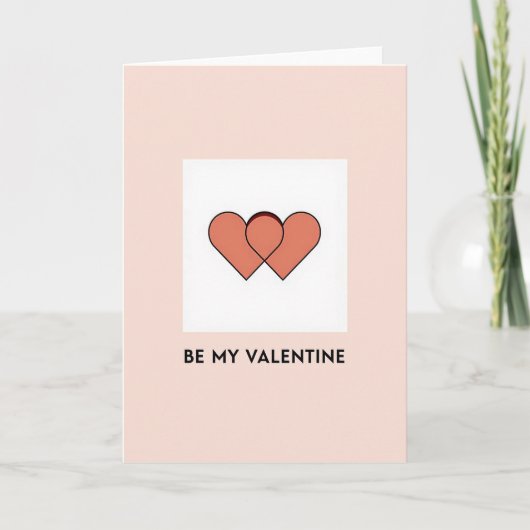 Perzik kaart voor mijn Valentijn (Voorkant)