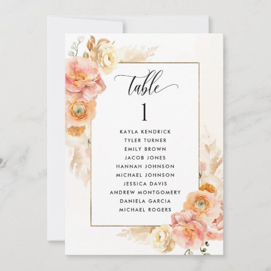 Perzik, Kaarten van het Startplan Blush met de Nam (Voorkant)