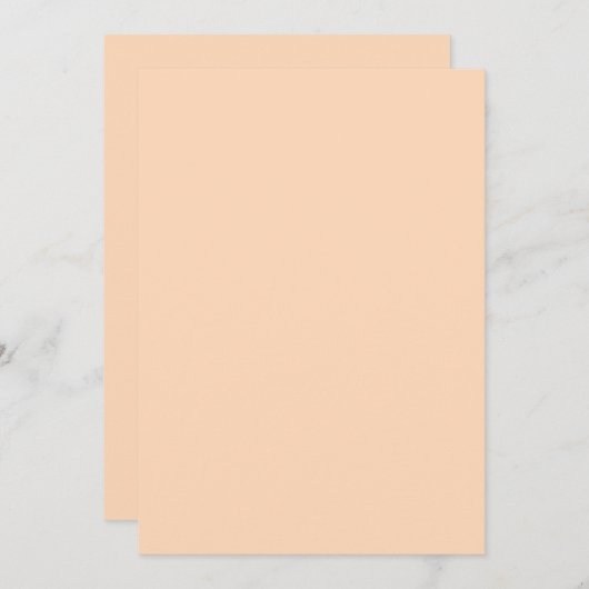 Perzik Kleur Kaart (Voorkant / Achterkant)