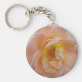 Perzik-Kleurige Roos Sleutelhanger
