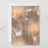 Perzik Koper Brons Modern Jingle & Mingle Feest Kaart (Achterkant)