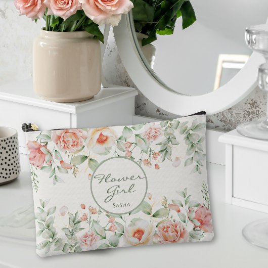 Perzik Koraal Bloemtuin Bloemenmeisje Etui