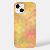 Perzik, koraal, gele Abstracte bubbels Case-Mate iPhone Case (Achterkant)