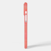Perzik kriskras Case-Mate iPhone case (Achterkant / Links)