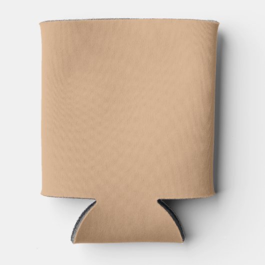 Perzik Kus Effen Kleur Blikjeskoeler (Voorkant)