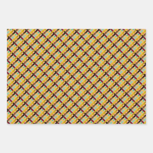 Perzik Lade Shelf Liner of als  Gift Wrap Inpakpapier Vel (Voorkant)