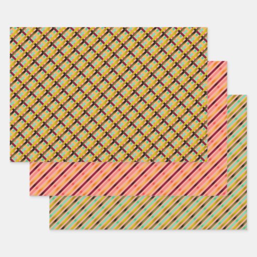 Perzik Lade Shelf Liner of als  Gift Wrap Inpakpapier Vel (Set)