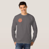 Perzik Lange Mouwen  T-shirt (Voorkant volledig)