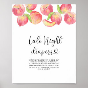 Perzik \ Late night luierspel Poster