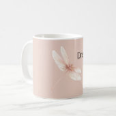 Perzik Libelle Droom Koffiemok (Voorkant links)