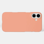 Perzik Licht Sinaasappel Roze Solid Custom Kleur G Case-Mate iPhone Case (Achterkant (horizontaal))