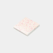 Perzik Luchtig Wildflower Meadow Patroon Post-it® Notes (Schuin)