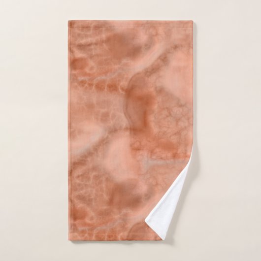 Perzik Marmer abstract Bad Handdoek (Handdoek)
