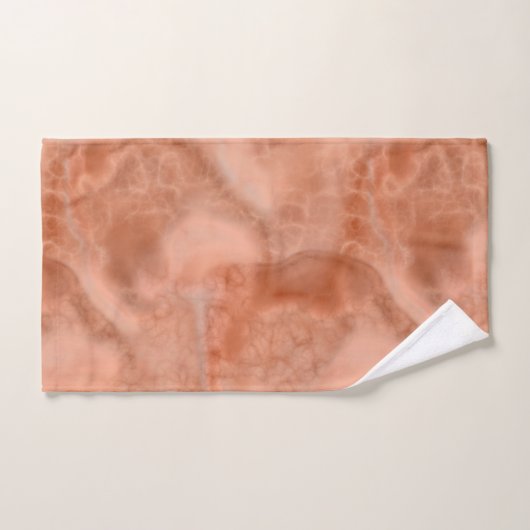 Perzik Marmer abstract Bad Handdoek (Handdoek)