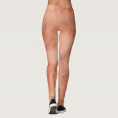 Perzik Marmer Abstract Leggings (Achterkant)