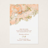 Perzik marmer ketting display kaart (Achterkant)