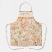 Perzik marmerende beauty professioneel schort (Voorkant)