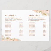 perzik marmering ontwerp bifold brochure (Achterkant)