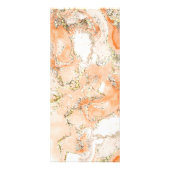 perzik marmering ontwerp prijslijst rackkaart reclamekaart (Achterkant)