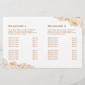 perzik marmering ontwerp vouwfolder (Achterkant)