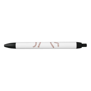 Perzik marron glitters regenboog leraar waardering zwarte inkt pen