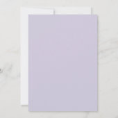 Perzik Mauve Krans Bruiloft Kaart (Achterkant)