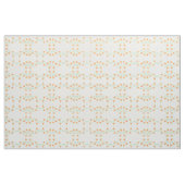 Perzik met roestige Oranje bloem Stof (Yard (91,4 cm))