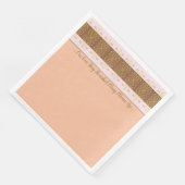 Perzik met roze servet (Hoek)