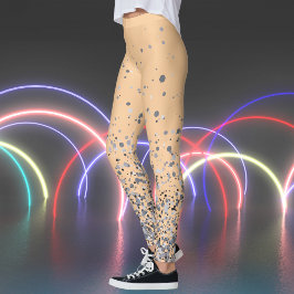 Perzik met sproeten Print Leggings
