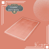 Perzik met Witte Grens Badmat