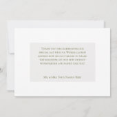 Perzik Mimosa Bloesems Bloemige Trouw Bedankkaart (Achterkant)