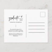 Perzik Minimaal Foto Zij deed het Afstuderen Briefkaart (Achterkant)